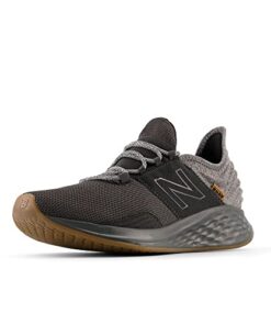 New Balance Men’s Fresh Foam Roav V1 Running Shoe, Blacktop/Gum, 13 Wide