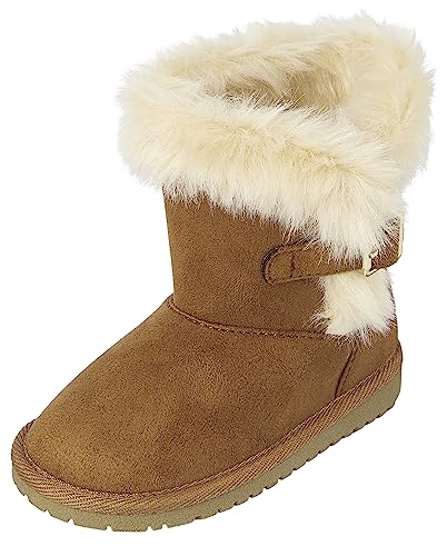 The Children’s Place Girls and Toddler Warm Lightweight Winter Boot Fashion, Tan, 10