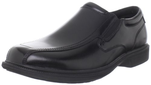 Nunn Bush Men’s Bleeker Street Slip On Loafer with KORE Slip Resistant Comfort Technology, Black, 9 Medium US