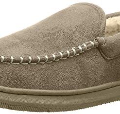 Dockers Men’s Douglas Ultra-Light Moccasin Premium Slippers, Taupe, 10