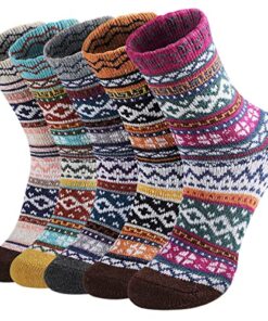 Pleneal Thick Soft Winter Wool Socks for Women – Cozy Knit Boots Socks