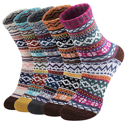 Pleneal Thick Soft Winter Wool Socks for Women – Cozy Knit Boots Socks