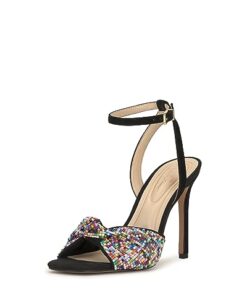 Jessica Simpson Women’s Ohela Embellished Dress Sandal Heeled, Black, 12