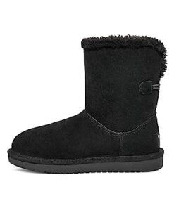 Koolaburra by UGG NALIE Short Fashion Boot, Black, 4 US Unisex Big Kid