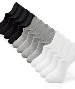 IDEGG No Show Socks Men Low Cut Ankle Short Socks for Men Casual Athletic Socks with Non Slip Grip