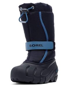 Sorel Youth Unisex Youth Flurry Boots – Collegiate Navy, Atmosphere – Size 6