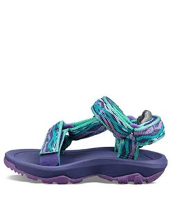 Teva Girls Hurricane XLT 2 Sport Sandal, Delmar Sea Glass/Purple, 1 Little Kid