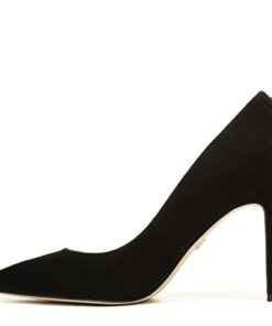 Sam Edelman womens Classic Hazel Pump, Black Suede, 6.5 US