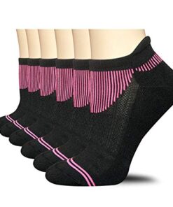 FUNDENCY 6 Pack Women Ankle Athletic Socks Low Cut Breathable Running Tab Socks with Cushion Sole