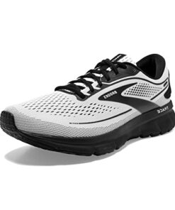 Brooks Men’s Trace 2 Neutral Running Shoe – White/Black – 10 Medium