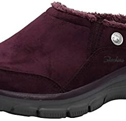 Skechers Women’s Easy Going – Latte Mule, Wine, 7 W US