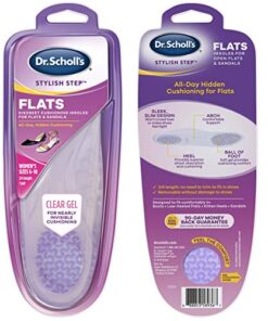 Dr. Scholl’s Cushioning Insoles for Flats and Sandals, All-Day Comfort in Flats, Boots, (for Women’s 6-10), New