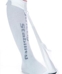 StrictlyStability White Strap Sock for Plantar Fasciitis, Achilles Tendonitis, Tight Calves (Regular Size)