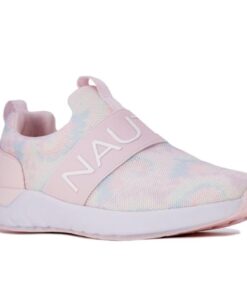 Nautica Kids Girls Youth Fashion Sneaker Running Tennis Shoes-Canvey Saga Mesh Pastel Tie Dye Size-5