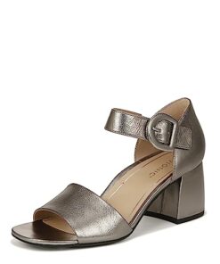 Vionic Chardonnay Women’s Heeled Sandals – Sty Pewter Metallic Leat – 8 Medium