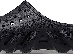 Crocs Echo Slides, Kids Sandals, Black, Numeric_6 US Unisex Big