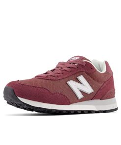 New Balance Women’s 515 V3 Sneaker, Washed Burgundy/White, 5