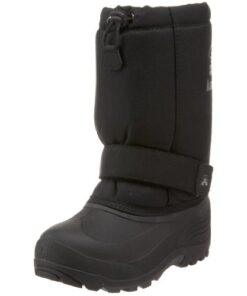 Kamik Rocket Wide Cold Weather Boot ,Black,4 W US Big Kid