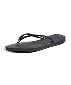 Havaianas Women’s Slim Flip Flop Sandals, Black, Size 7/8 Women’s