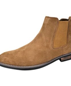 Bruno Marc Mens Urban-06 Tan Suede Leather Chelsea Ankle Boots – 11 M US
