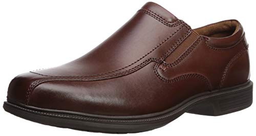 Nunn Bush Men’s Bleeker Street Slip On Loafer with KORE Slip Resistant Comfort Technology, Cognac, 9 Medium US