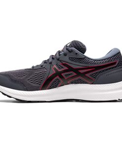 ASICS Men’s Gel-Contend 7 Carrier Grey/Classic Red Running Shoe 10 XW US