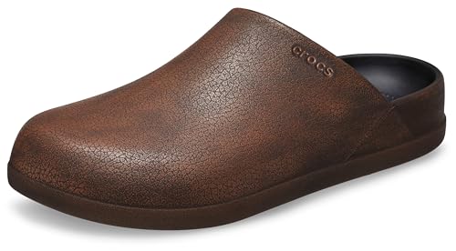Crocs Unisex-Adult Dylan Mules Clogs-Shoes, Mocha, 9 Men/11 Women
