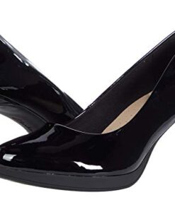 Clarks womens Ambyr Joy Pump, Black Patent Synthetic, 7 US