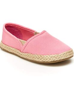 Simple Joys by Carter’s Girls Ari Canvas Espadrille Sneaker, Pink, 12 Little Kid