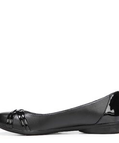 LifeStride Women’s Aliza Flat, Black, 7.5 M US