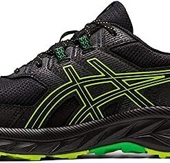 ASICS Men’s Gel-Venture 9 Running Shoes, 10.5, Black/Lime Zest