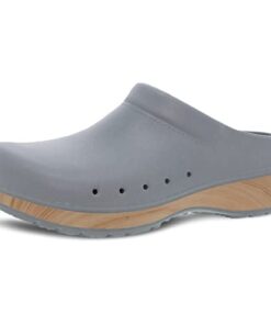 Dansko Kane Slip-On Mule Clog for Women – Lightweight Cushioned Comfort and Removable EVA Footbed with Arch Support – Easy Clean Uppers Kane Grey 8.5-9 M US