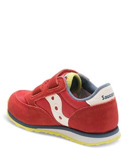 Saucony Unisex-child Baby Jazz Hook & Loop , RED/BLUE/LIME, 9 M US Little Kid