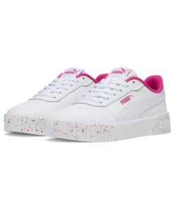 PUMA Carina 2.0 Sneaker, White White Pink, 12 US Unisex Little Kid