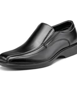 Bruno Marc Men’s Leather Lined Dress Loafers Shoes, Black, Size 9W, Cambridgewide-05