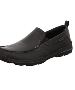 Skechers Men’s Relaxed Fit: Harper-Forde Slip-On Loafer, Black, 11 Extra ExtraWide US