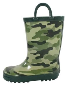 Hudson Baby Kids Rain Boots, Camo, 8 US Unisex Toddler