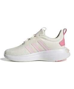 adidas Racer TR23 Sneaker, Off White/Clear Pink/Pink, 1 US Unisex Little Kid