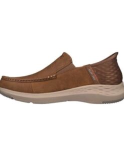 Skechers Men’s Parson-Oswin Slip-in Moccasin, Desert, 13 Wide