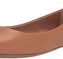 Amazon Essentials Women’s Pointed-Toe Ballet Flat, Camel, 8