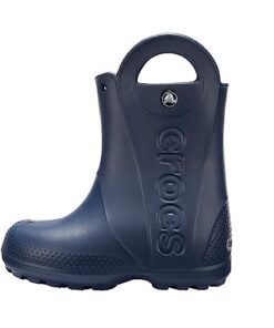 Crocs unisex child Rain Boot, Navy, 13 Little Kid US