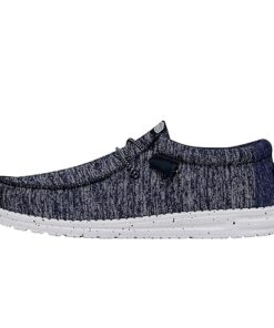 Hey Dude Wally Sport Knit Blue Size 12 | Men’s Loafers | Men’s Slip On Shoes | Comfortable & Light Weight