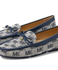 Michael Kors Women’s Juliette Moc Moccasin, Navy, 9