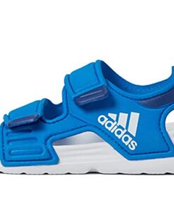 adidas Altaswim Sandal, Blue Rush/White/Dark Blue, 2 US Unisex Little Kid