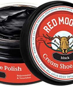 RED MOOSE Premium Boot and Shoe Cream Polish Black – Made in the USA