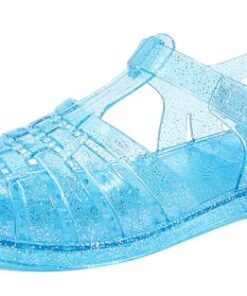 GUGUYeah Jelly Sandals for Girls,Closed Toe Princess Costume Summer Dress Shoes Fisherman Gladiator Water Beach Flat Sandals for Toddler/Little Kid/Big Kid