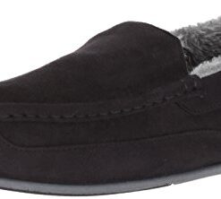 Deer Stags Men’s Spun Slipper, Black, 10 Wide