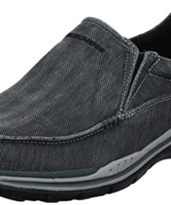 Skechers USA Men’s Expected Avillo Relaxed-Fit Slip-On Loafer,Black,6.5 Medium US