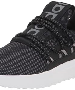 adidas Men’s Lite Racer Adapt 5.0 Running Shoe, Black/Grey/Grey, 8