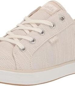 Keds Center 3 Lace Up, Sneaker Womens, Tan Stripe, 7.5 Medium